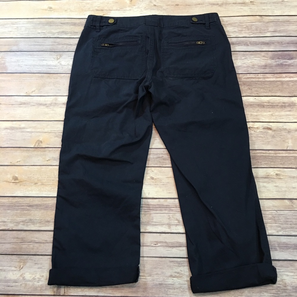 SOLD 4 GAP Straight Cropped Capri Navy Blue Pants - Picture 7 of 8